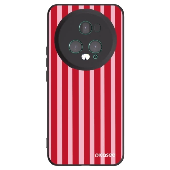 Picasee silikonski črni ovitek za Honor Magic5 Pro - Lines red