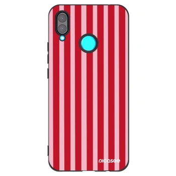 Picasee silikonski črni ovitek za Huawei Nova 3 - Lines red
