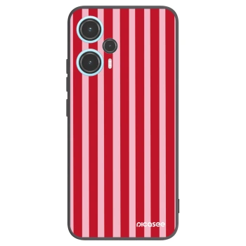 Picasee silikonski črni ovitek za Xiaomi Poco F5 - Lines red