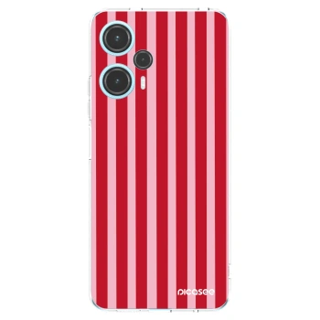Picasee silikonski prozorni ovitek za Xiaomi Poco F5 - Lines red