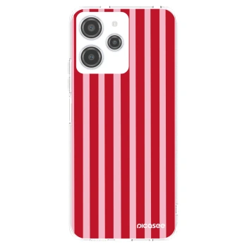 Picasee silikonski prozorni ovitek za Xiaomi Redmi 12 4G - Lines red
