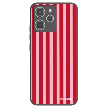 Picasee silikonski črni ovitek za Xiaomi Redmi 12 4G - Lines red
