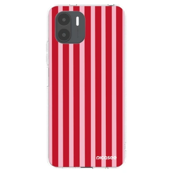 Picasee silikonski prozorni ovitek za Xiaomi Redmi A2 - Lines red