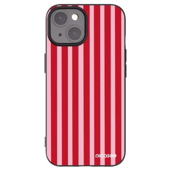 Picasee silikonski črni ovitek za Apple iPhone 15 - Lines red