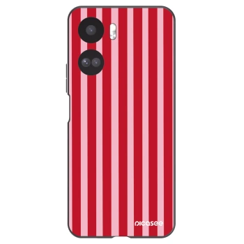 Picasee silikonski črni ovitek za Honor 90 Lite 5G - Lines red