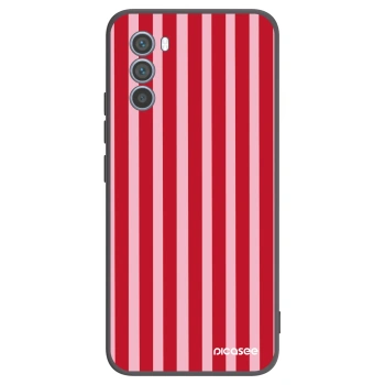 Ovitek za Motorola Moto G62 - Lines red