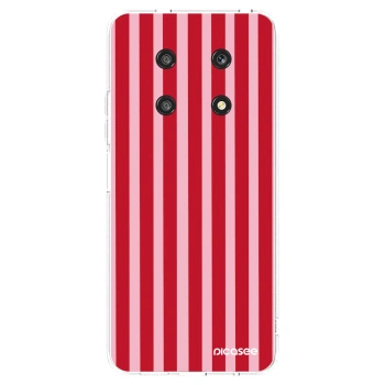 Picasee silikonski prozorni ovitek za Honor Magic4 Lite 5G - Lines red