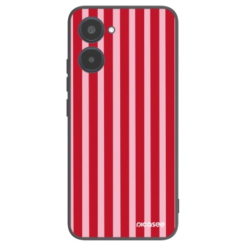 Picasee silikonski črni ovitek za Realme 10 4G - Lines red