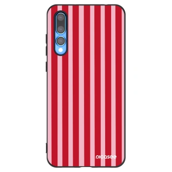Picasee silikonski črni ovitek za Huawei P20 Pro - Lines red