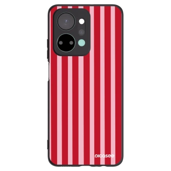 Picasee silikonski črni ovitek za Honor X7a - Lines red