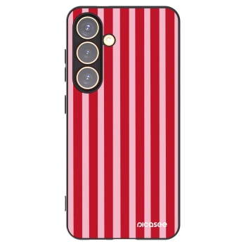Picasee silikonski črni ovitek za Samsung Galaxy S24 S921B 5G - Lines red