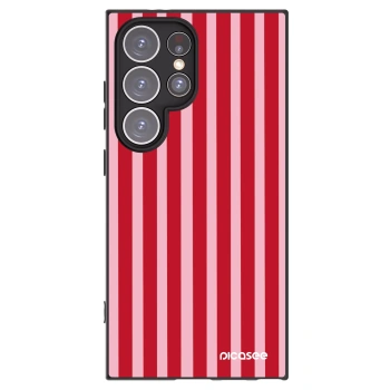 Picasee silikonski črni ovitek za Samsung Galaxy S24 Ultra S928B 5G - Lines red