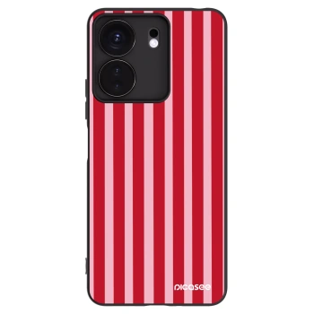 Picasee silikonski črni ovitek za Xiaomi Redmi 13C 4G - Lines red