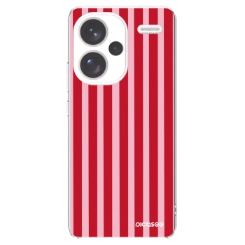 Picasee silikonski prozorni ovitek za Xiaomi Redmi Note 13 Pro+ 5G - Lines red