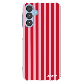 Picasee silikonski prozorni ovitek za Samsung Galaxy A15 A156B 5G - Lines red
