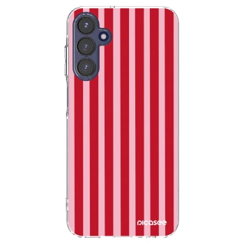 Picasee silikonski prozorni ovitek za Samsung Galaxy A15 A155F 4G - Lines red