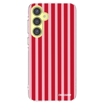 Picasee silikonski prozorni ovitek za Samsung Galaxy A35 5G A356B - Lines red