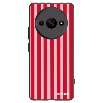Picasee silikonski črni ovitek za Xiaomi Redmi A3 - Lines red