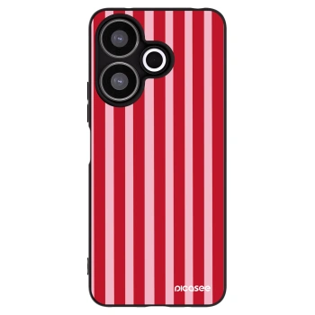 Picasee silikonski črni ovitek za Xiaomi Redmi 13 4G - Lines red
