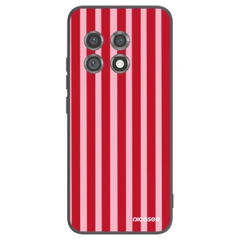 Picasee silikonski črni ovitek za OnePlus 11 5G - Lines red