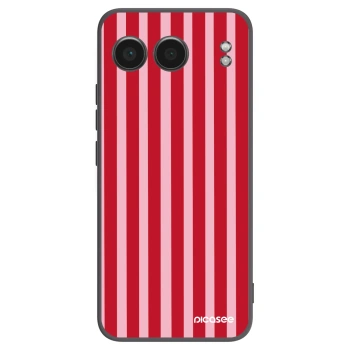 Picasee silikonski črni ovitek za OnePlus Nord 4 - Lines red
