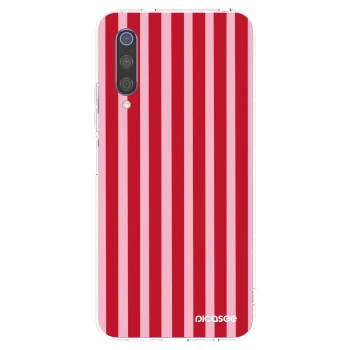 Picasee silikonski prozorni ovitek za Xiaomi Mi 9 - Lines red
