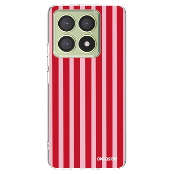 Picasee silikonski prozorni ovitek za Xiaomi 14T - Lines red