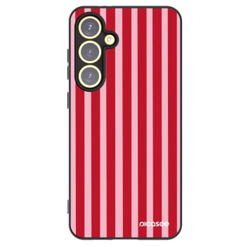 Picasee silikonski črni ovitek za Samsung Galaxy S24 FE S721B - Lines red