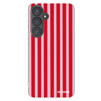 Picasee silikonski prozorni ovitek za Samsung Galaxy S24 FE S721B - Lines red