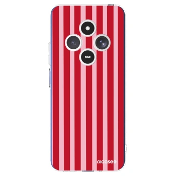 Picasee silikonski prozorni ovitek za Xiaomi Redmi 14C - Lines red