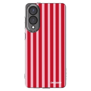 Picasee silikonski prozorni ovitek za Samsung Galaxy S25 Edge 5G - Lines red