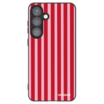 Picasee silikonski črni ovitek za Samsung Galaxy S25+ 5G - Lines red