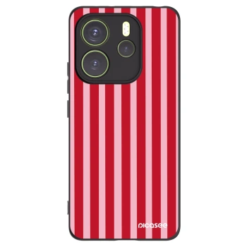 Picasee silikonski črni ovitek za Xiaomi Redmi Note 14 4G - Lines red