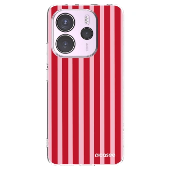 Picasee silikonski prozorni ovitek za Xiaomi Redmi Note 14 4G - Lines red