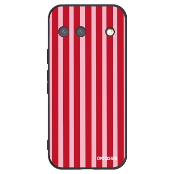 Picasee silikonski črni ovitek za Google Pixel 9 - Lines red