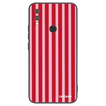 Picasee silikonski črni ovitek za Xiaomi Redmi Note 7 - Lines red