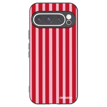 Picasee silikonski črni ovitek za Google Pixel 9 Pro - Lines red