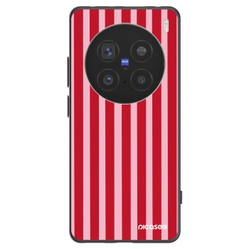 Picasee silikonski črni ovitek za Vivo X200 Pro - Lines red