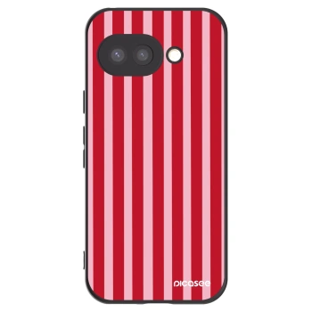 Picasee silikonski črni ovitek za Google Pixel 9a - Lines red