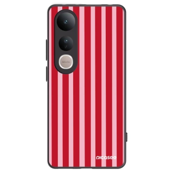 Picasee silikonski črni ovitek za Vivo V50 Lite 5G - Lines red