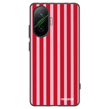 Picasee silikonski črni ovitek za Xiaomi Poco F7 Pro 5G - Lines red