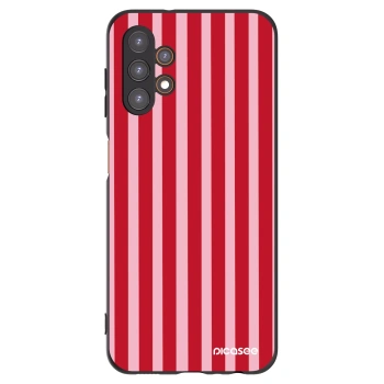 Picasee silikonski črni ovitek za Samsung Galaxy A13 5G - Lines red