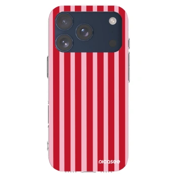 Picasee silikonski prozorni ovitek za Apple iPhone 17 Pro - Lines red
