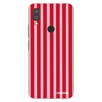 Picasee silikonski prozorni ovitek za Xiaomi Redmi 7 - Lines red