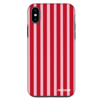 Ovitek za Apple iPhone XS Max - Lines red