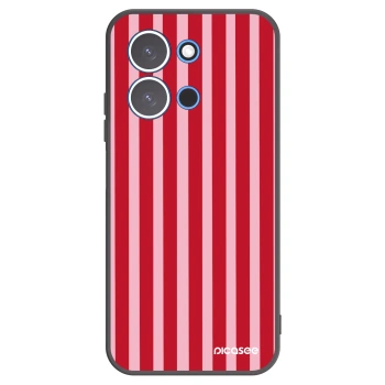 Picasee silikonski črni ovitek za Xiaomi Redmi 15C 4G - Lines red