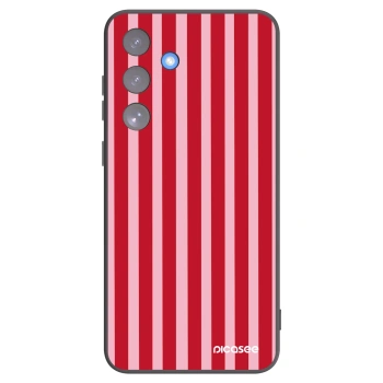 Picasee silikonski črni ovitek za Samsung Galaxy S25 FE 5G - Lines red