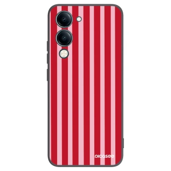 Picasee silikonski črni ovitek za Vivo Y29s 5G - Lines red