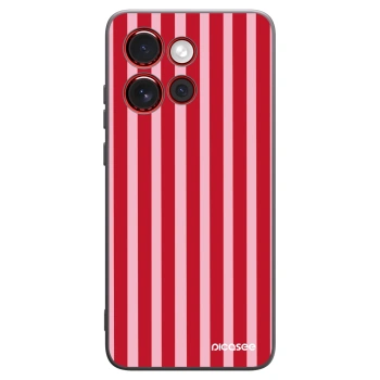 Picasee silikonski črni ovitek za Motorola Edge 60 Neo 5G - Lines red