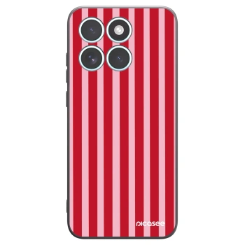 Picasee silikonski črni ovitek za Motorola Edge 70 Fusion - Lines red